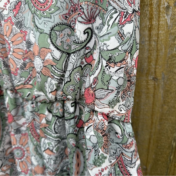 Cupcakes & Cashmere Gale Paisley Cropped Jumpsuit Sz S - Picture 8 of 13